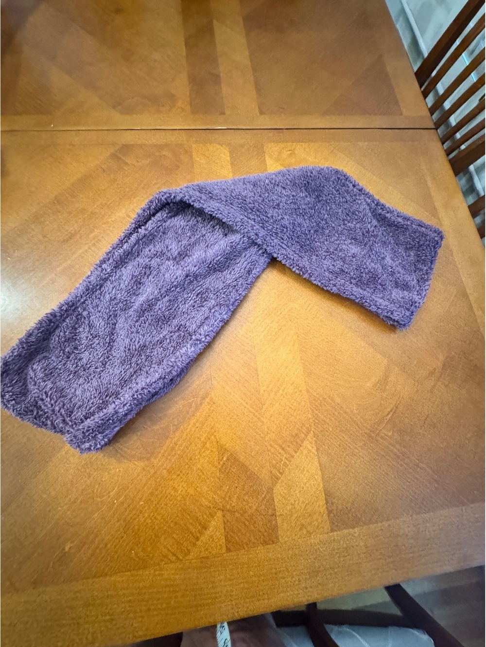 Cozy Purple Fuzzy Infiniti Scarf women 391
